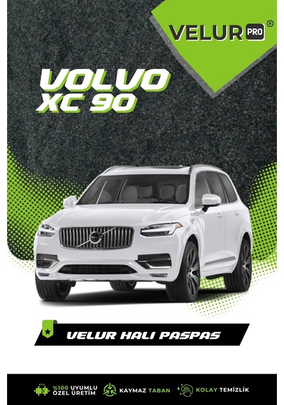 Velurpro Volvo Xc90 2016 Sonrası Araca Özel Velur Halı Paspas