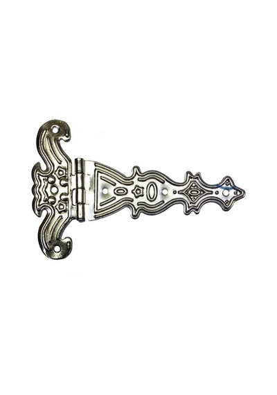 Cntma Dekoratif, Sac Tek Kuyruklu Menteşe - 69x102 Mm, Büyük, Nikel, 100 Adet Diğer
