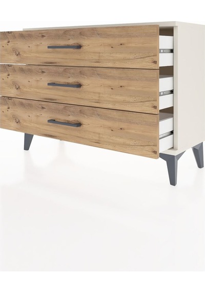 Arges Şifonyer 3 Çekmeceli 88x30x64 Aytaşı-çam Aytaşı
