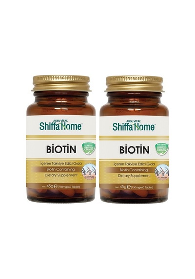 Aksu Vital Shiffa Home Biotin B7 Vitamini 750 MG 60 Tablet 2 Adet