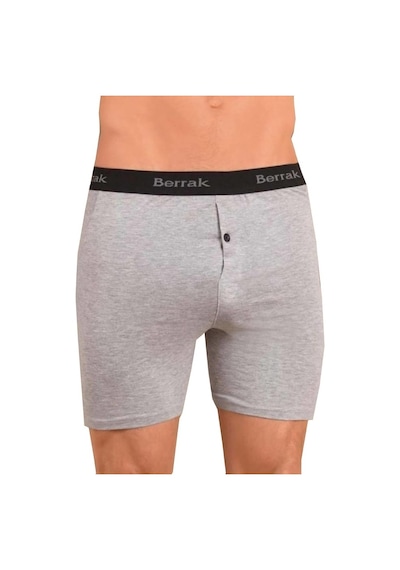 Berrak 1059 Likralı Düğmeli Erkek Boxer 6 Adet