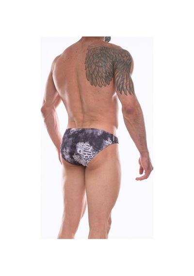 Don Moris Erkek Desenli Slip (Dm072259) Gri Melanj