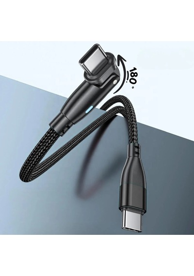 1 Metre 100 Watt Usb Type-c Erkek 180 Döner Uç Hızlı Şarj & Data Kablosu