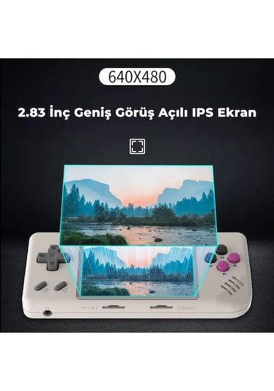 Rg28xx Gri Retro El Oyun Konsolu 32 Gb - 2.83 İnç Oca Ips Ekran H700 İşlemci Hdmı Çıkışlı 3100 Mah Batarya Psp, Ps1, Dc Destekli
