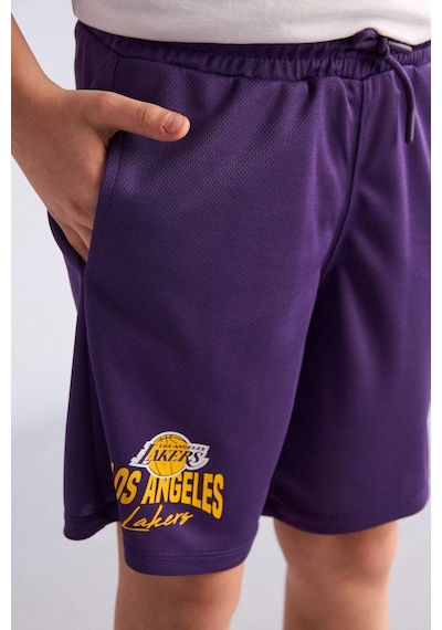 Defacto Nba Los Angeles Lakers Regular Fıt Tül Şort Erkek Çocuk H2918a826hspr299 Mor-pr299