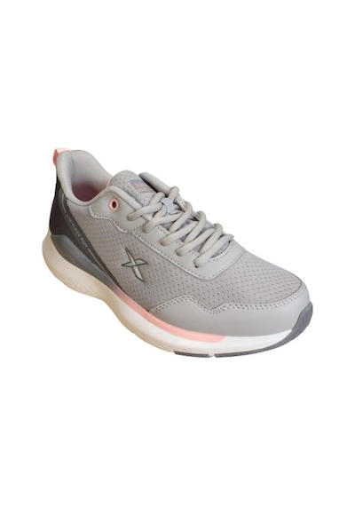 Kinetix Kadın Gri Beyaz Sneaker Fileli Spor Yürüyüş Ayakkabısı 001