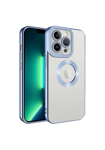 Apple iPhone Uyumlu 14 Pro Darbeye Dayanıklı Kamera Korumalı Silikon Kılıf Mavi