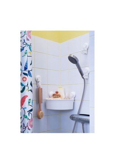 Ikea Tısken Banyo Askısı 2 Kancalı 2'li 10 X 6 X 4 Cm Beyaz