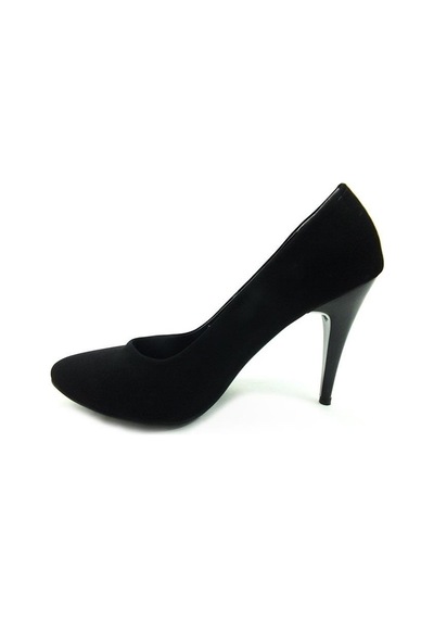 Çarıkçım Stiletto Kadın Ayakkabı Siyah-Süet 61 700