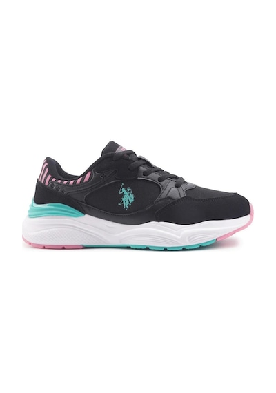 U.s. Polo Assn. Blossom 4fx Kadın Siyah-mint-pembe Sneaker Ayakkabı-siyah Siyah U.s. Polo Assn. Blossom 4fx Kadın Siyah-mint-pembe Sneaker Ayakkabı-siyah Siyah