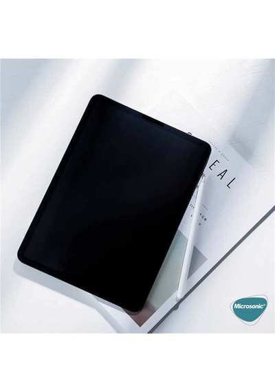Microsonic Apple Uyumlu iPad Pro 12.9 '' 2018 (A1876-A2014-A1895-A1983) Matte Nano Glass Cam Ekran Koruyucu