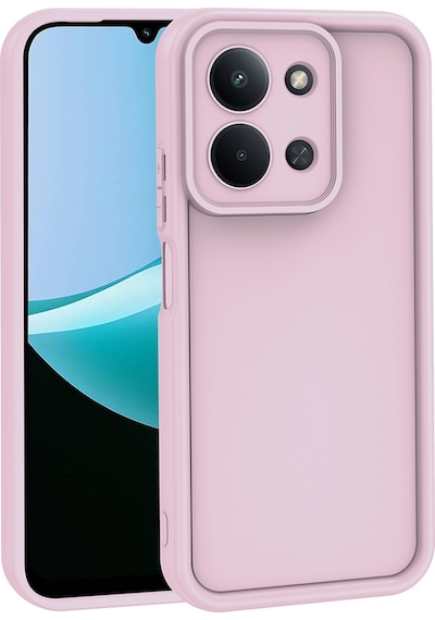 Redmi 15c Kılıf Kamera Korumalı Zore Ananas Kapak - Pembe Pembe