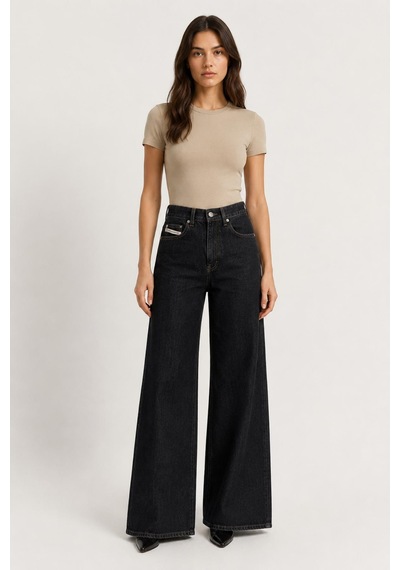 Alexandergardi Wide Leg Denim Pantolon Siyah