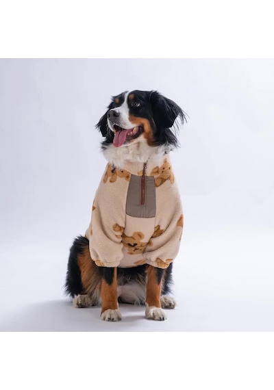 Pawstar 26757- Ekru Gentle Bruno Orta-büyük Irk Köpek Polar Sweatshirt