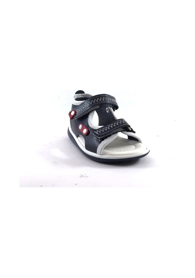 Şirin Bebe Lacivert Beyaz Erkek Çocuk Bebe Sandalet Ayakkabı