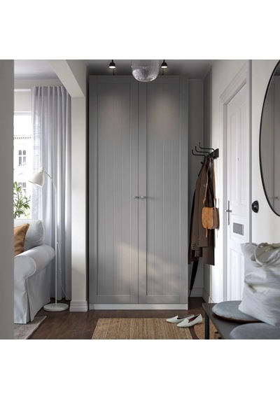 Ikea Beyaz Modern Kapaklı Gardırop 100x60x236 Cm