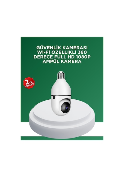 1080p Gece Görüşlü Ampul Güvenlik Kamerası - Kablolu Ve Kablosuz Seçenekli