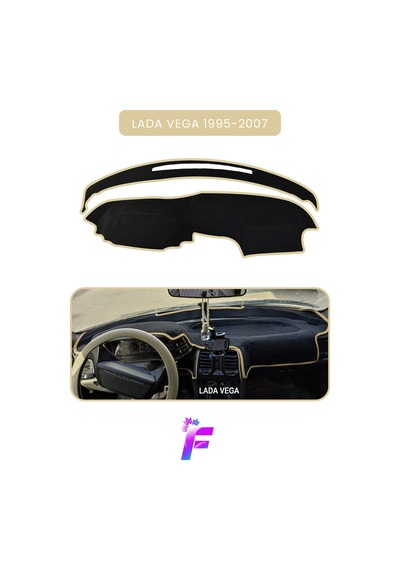 Lada Vega 1995-2007 Uyumlu Torpido,panel Örtüsü Hızlı Ve Kolay Montaj Kaymaz Tasarım Td19 Torpido Halısı