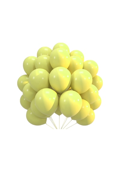 Lateks Balon Parti Organizasyon Balonu 9/a Düğün Doğum Günü Dekorasyon 30 Adet Sarı