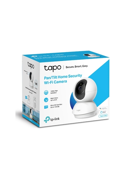 Tp-lınk Tapo C200, Bebek/ev Güvenlik Kamerası, Wifi, 1080p, 10mt Gece Görüşü, Pan/tılt, İki Yönlü Ses