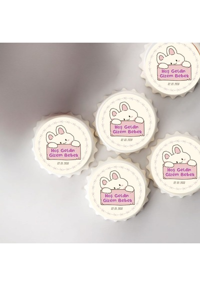 Doğum Günü Ve Baby Shower Hediyesi İsimli Metal Magnet Seti 10 Adet