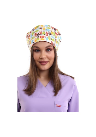 Baykuş Desenli Cerrahi Bone - Doktor Bone-Standart-3903 Baykuş