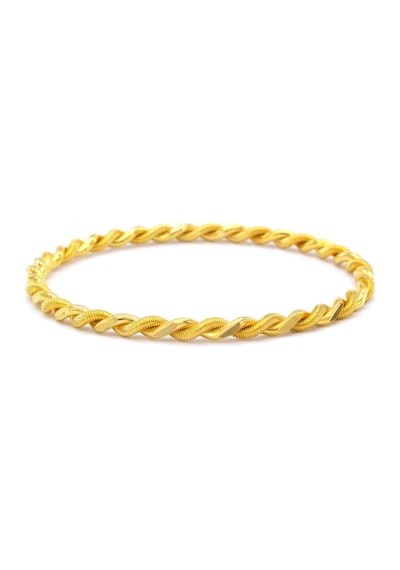 Ferizz 22 Altın Kaplama Imitasyon Burma Bilezik 4.5 Mm Altın