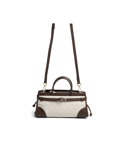 Silver Polo Sp1260 Kadın El Çantası Monogram Taş-kahve