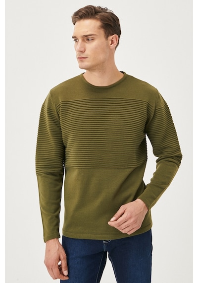 AC&Co / Altınyıldız Classics Erkek ACIK HAKI Standart Fit Tüylenme Yapmayan Bisiklet Yaka Triko Kazak 4A4921100065AHIXL Haki AC&Co / Altınyıldız Classics Erkek ACIK HAKI Standart Fit Tüylenme Yapmayan Bisiklet Yaka Triko Kazak 4A4921100065AHIXL Haki