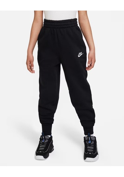 Nike Fd2921-010 Sportswear Club Fleece Kız Çocuk Yüksek Belli Dar Kesim Pantolon - Siyah