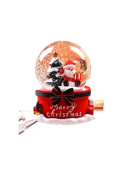 Yılbaşı Noel Baba Işıklı Müzikli Kar Küresi Yeni Yıl Noel Baba Ve Çam Ağacı Temalı Kar Küresi 13 Cm Işıklı Müzikli Dekoratif Hediye 01