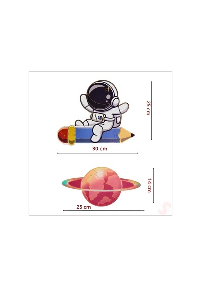 Kozmik Galaksi, 9 Parça Duvar Sticker Seti
