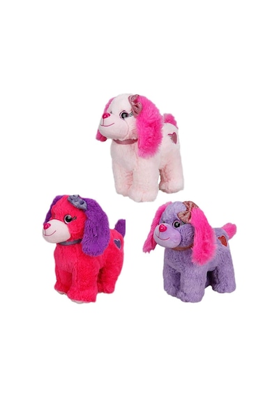 Peluş Köpek Oturan Renkli 25 Cm 1 Adet Fiyatıdır