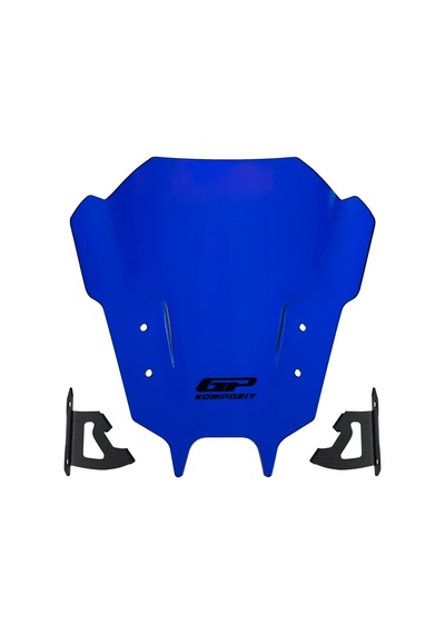 Gp Kompozit Yamaha Mt-09 2021-2023 Uyumlu Ön Cam Mavi 30cm