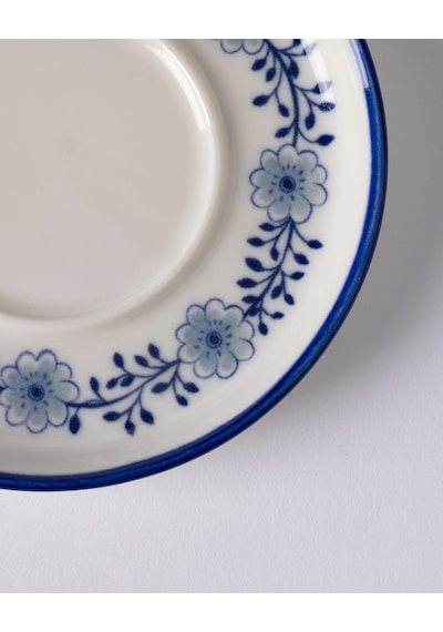 Madame Coco Grand Floral 6'lı Çay Tabağı Seti - Mavi/beyaz 8684427297971 Çok Renkli