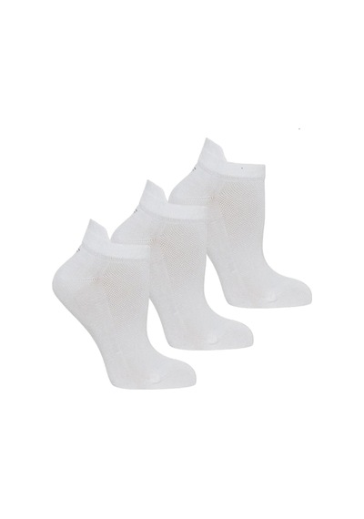 Thermoform Bambu 3'Lü Unisex Patik Çorap Beyaz Lacivert - Siyah