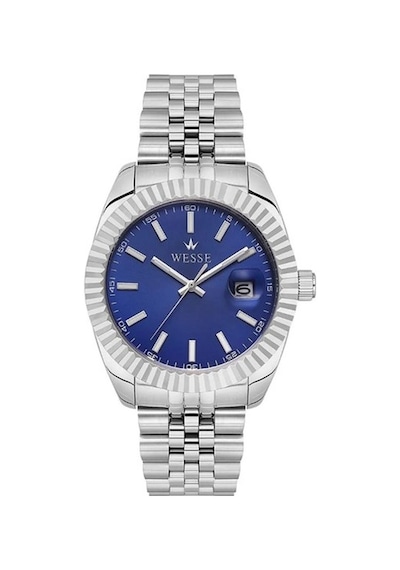 Wesse Wwg403001 Quartz Çelik Gri Mavi Kadran 41 Mm Erkek Kol Saati