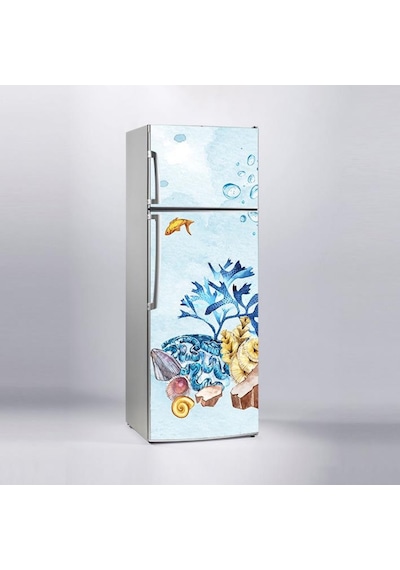 Buzdolabı Sticker Kaplama Dolap Kaplama Etiketi Denizaltı Yosun