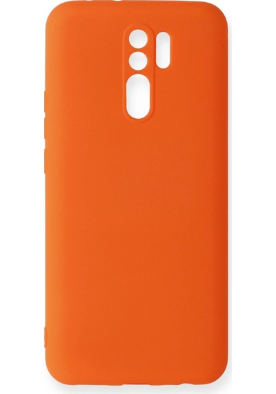 Newface - 837 - Xiaomi Redmi 9 Kılıf Nano İçi Kadife Silikon - Edntrend - - Turuncu
