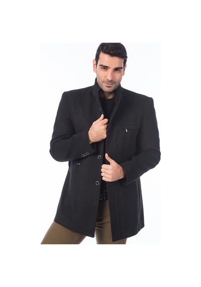 Plt8306 Dewberry Erkek Palto-siyah Siyah
