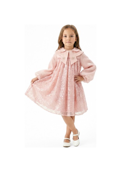 Xo Kids Kız Çocuk Elbise 7-11 Yaş 3710 Pembe