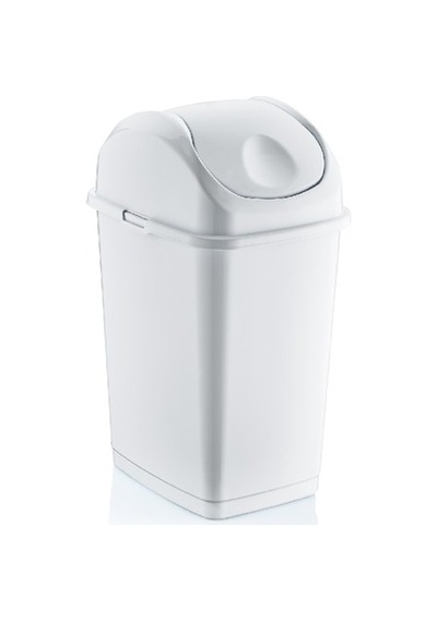 50 Lt.Slim Çöp Kovası Beyaz
