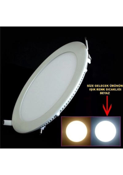 Horoz Slim 9w Yuvarlak Led Panel Spot S.a. 6400k Beyaz