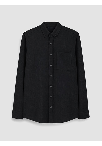 Lcwaıkıkı Classic Siyah Regular Fit Erkek Gömlek