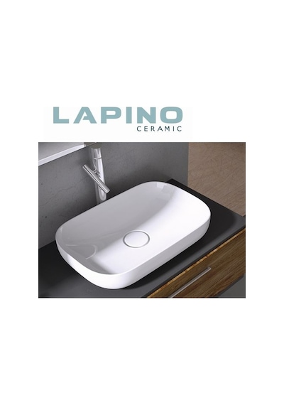 Lapino Premium 60 CM Tezgah Üstü Lavabo Beyaz