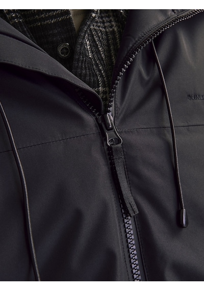 Jack & Jones Jack Jones Erkek Softshell Su Geçirmez Siyah Mont 12262093 Siyah