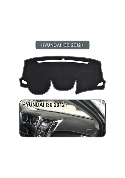 Hyundai İ30 2012+torpido Koruma Halısı Gri Kenar