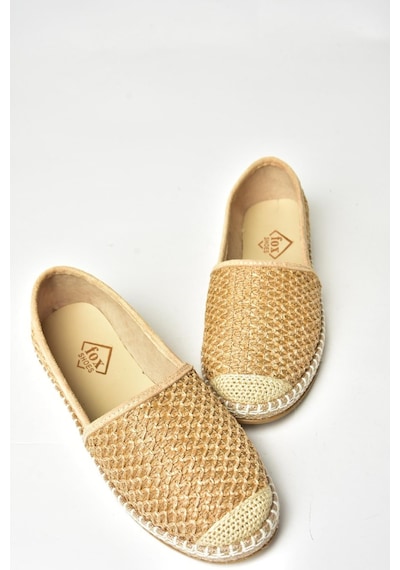 Fox Shoes D280250017 Vizon Hasır Kadın Ayakkabı Vizon-hasir