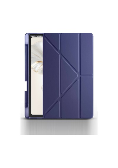 Honor Pad 9 12.1 İnch Tablet Uyumlu Kılıf Katlanır Kalemlikli Standlı Uyku Modlu Akıllı Kapak Kapaklı Kılıf