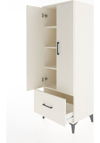 Hyperion Dolap 4 Raflı Tek Çekmeceli 2 Kapaklı 60x44x163 Aytaşı-aytaşı Aytası
